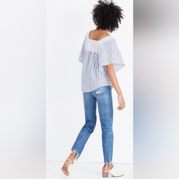 Madewell Butterfly Top - Striped Square Neck Blouse - sold out online - Picture 2 of 8